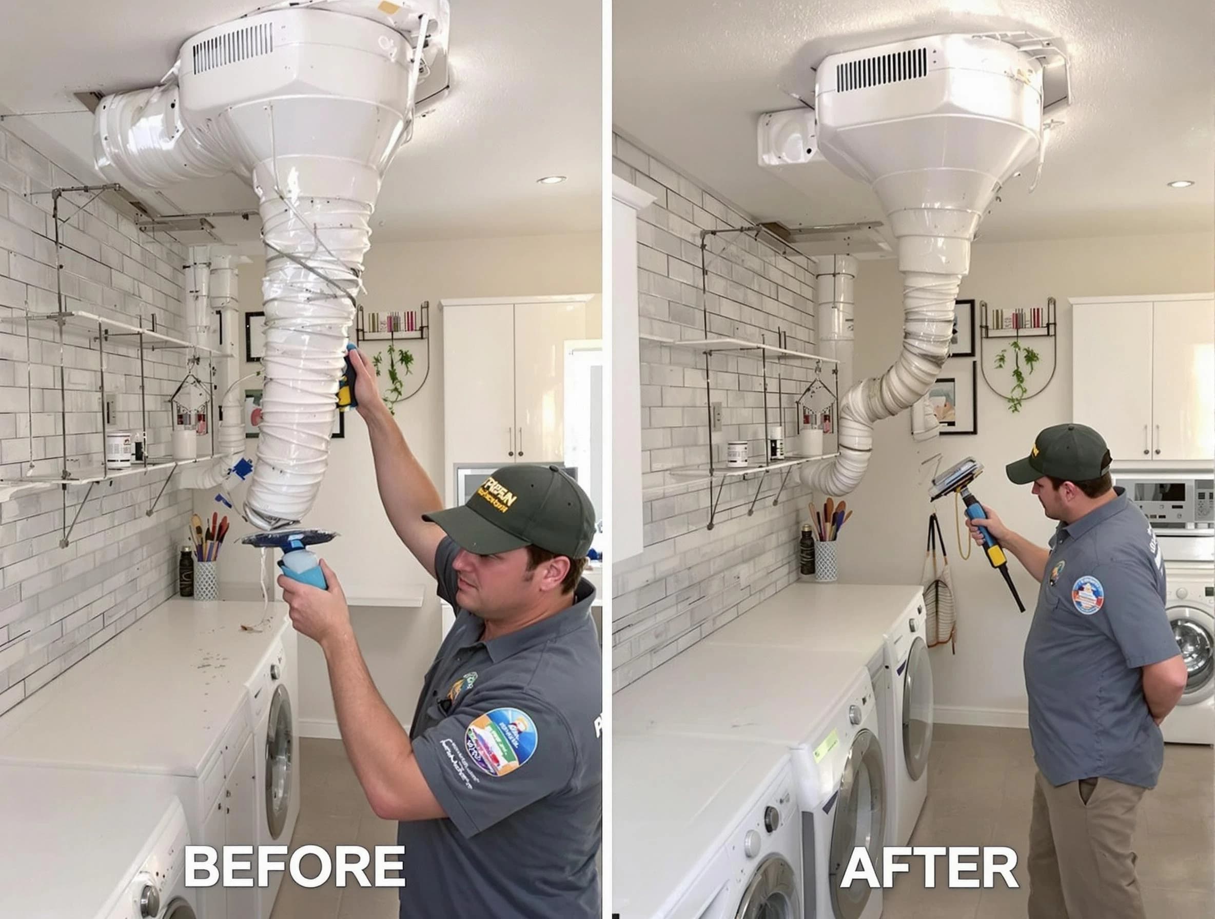 Professional dryer exhaust vent cleaning by Guthrie Dryer Vent Cleaning in Guthrie