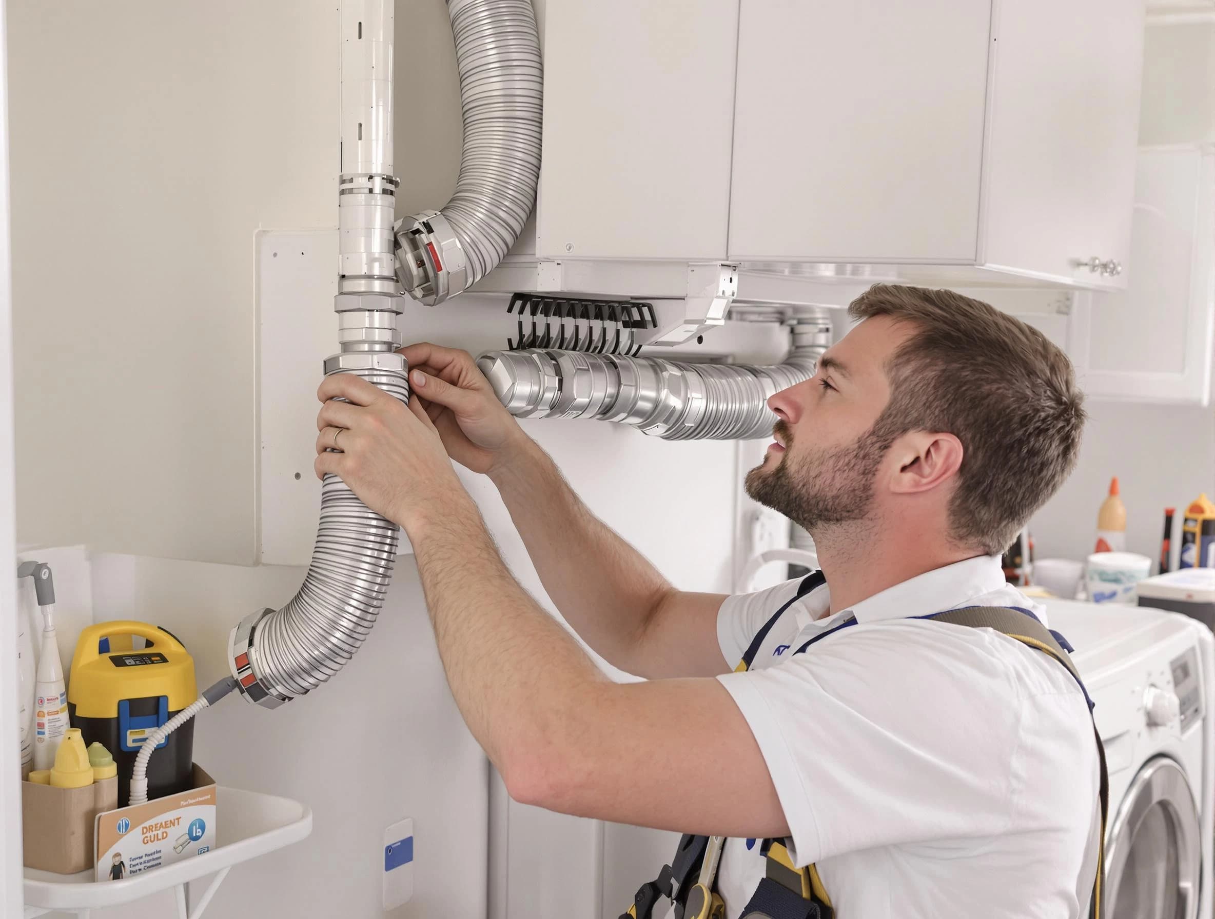 Professional dryer vent repair and installation by Guthrie Dryer Vent Cleaning in Guthrie